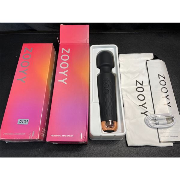 Lot of 2 Zooyy Rechargeable Personal Massagers/Adult Sex Toys for Women - Quiet & Waterpoof - NEW