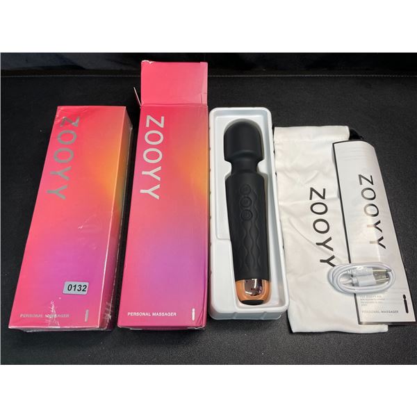Lot of 2 Zooyy Rechargeable Personal Massagers/Adult Sex Toys for Women - Quiet & Waterpoof - NEW