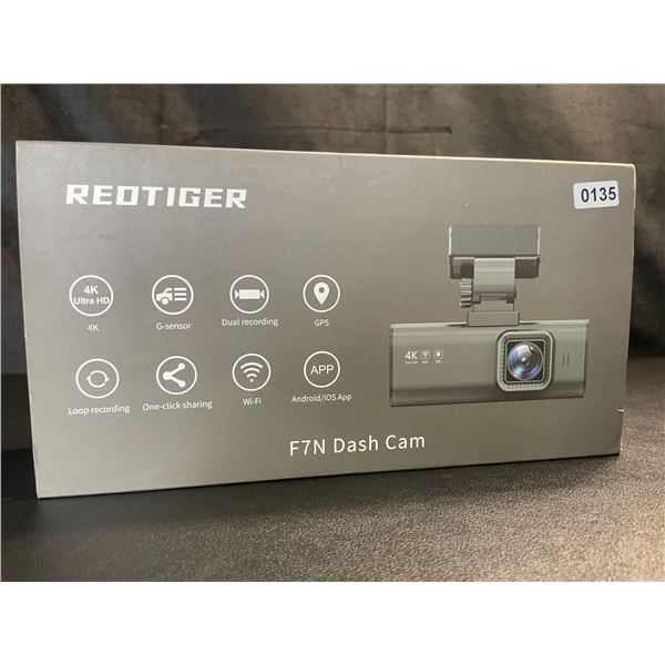 Lot of 1 RedTiger F7N 4K Dual Front and Rear Dash Cam - BRAND NEW!