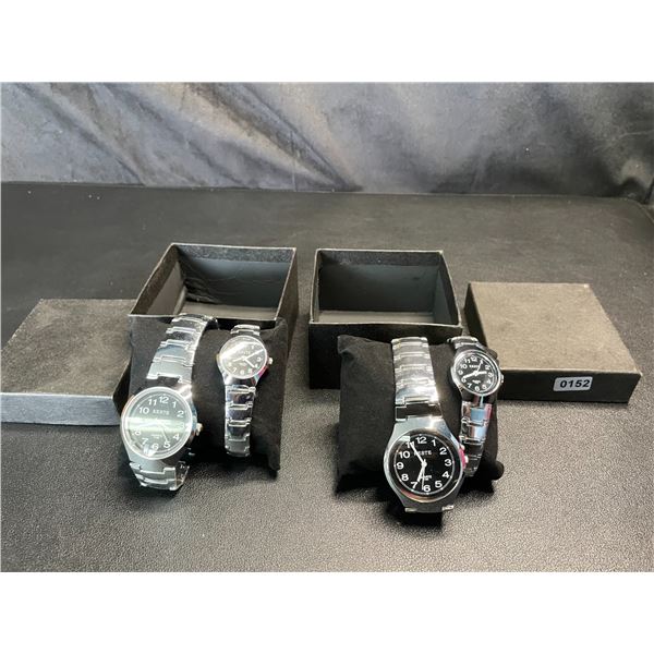 Lot of 2 Boxes of Keste Watches (2 Per Box/4 Total) - New