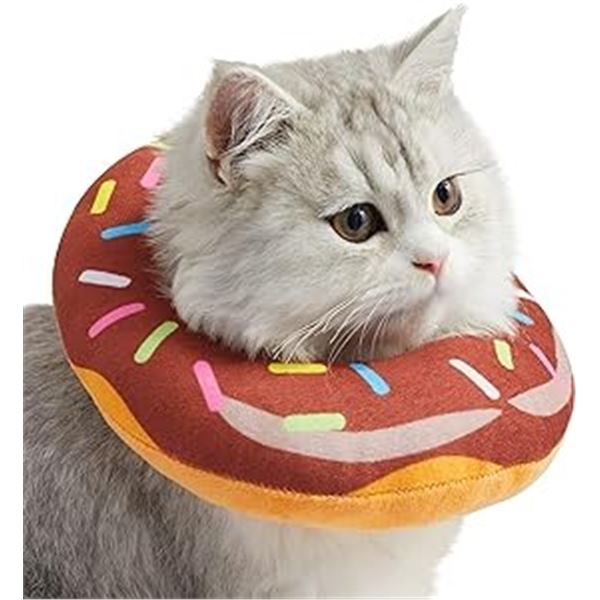 Lot of 4 Adjustable Cat Cones/Soft Collars for Cats/Small Dogs - Brand New