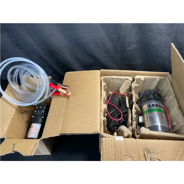 Lot of 2 Assorted Diaphragm Pumps - Brand New