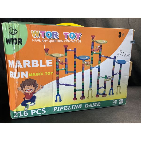 Lot of 1 Marble Run Toy Play Set - (216 PCS) - Ages 3+