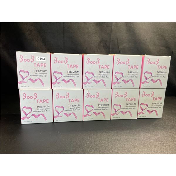 Lot of 10 Boxes of Boob Tape - Breathable Body Tape - 7.5cm x 5m Per Roll - Brand New!