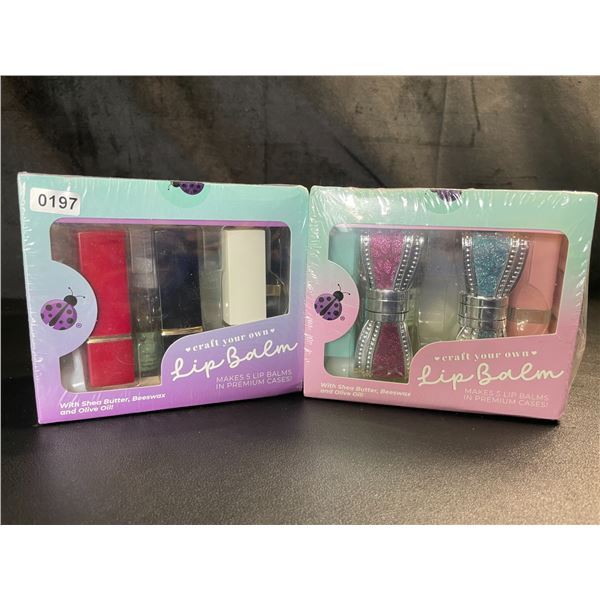 Lot of 2 DIY Craft Your Own Lip Balm Kits - Brand New