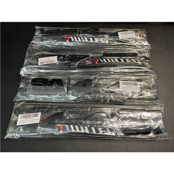 Lot of 5 Packs of Toyota Tacoma 4x4 Emblems/Badges - New