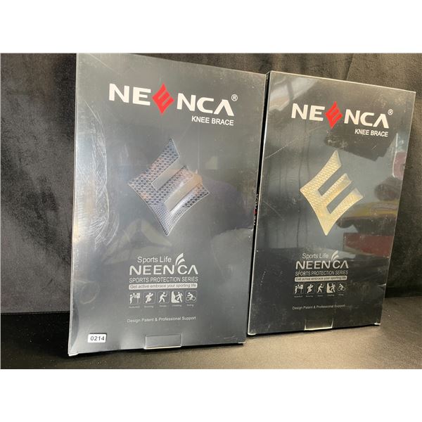 Lot of 2 Neenca Professional Knee Braces - Size 3XL & 2XL - Brand New