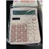 Image 2 : Lot of 5 Dexin Business Classic Calculators - Pink - Brand New