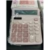 Image 2 : Lot of 5 Dexin Business Classic Calculators - Pink - Brand New