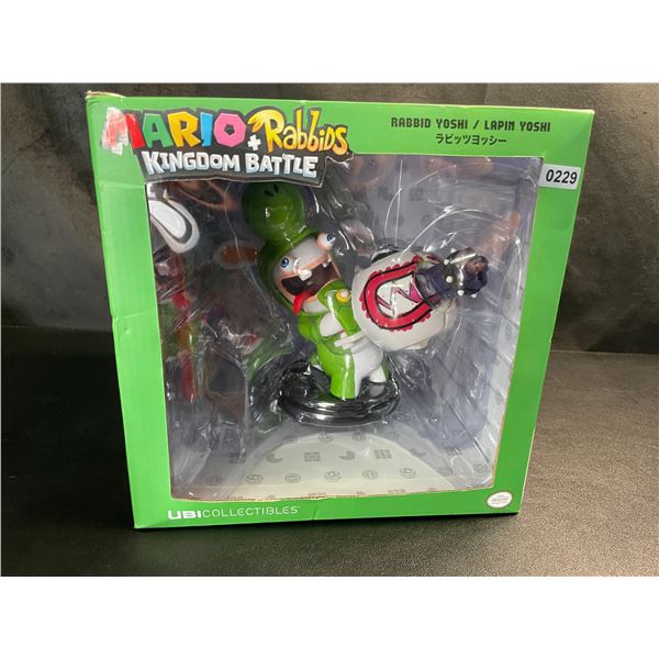 Lot of 1 Mario + Rabbids 6" Kingdom Battle Rabbid Yoshi Battle Figurine by UBI Collectibles - New