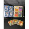 Image 1 : Lot of 1 Binder of Authentic Pokemon Trading Cards (100 Cards) + 6 Metal Fan Art Cards