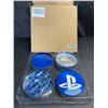 Image 1 : Lot of 1 Custom Engraved Metal "Herb" Grinder - Playstation Design - Brand New!