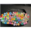 Image 2 : Lot of 1 Multi-Pack of Alcohol Dual-Tip Aritst/Sketch Markers - 80 PCS/Colours - Brand New!