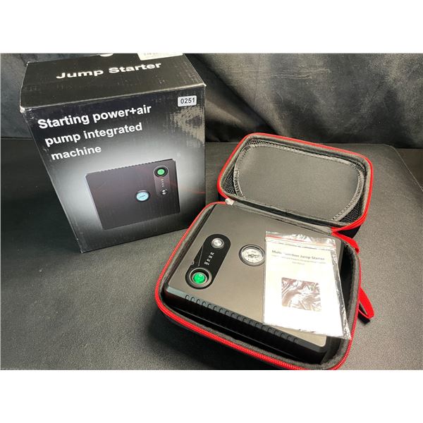 Lot of 1 Multifunctional Car Jump Starter + Tire Inflator/Air Pump Machine + Powerbank - BRAND NEW!