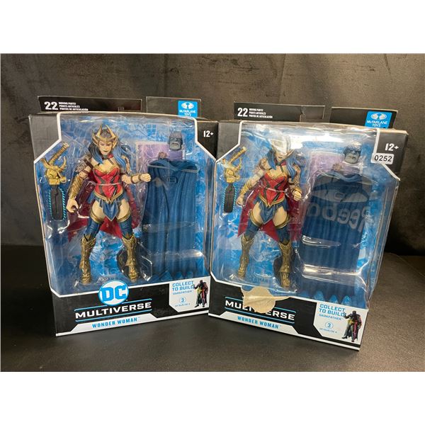 Lot of 2 DC Multiverse Wonder Woman Collectible Action Figure Toys by McFarlane Toys - Brand New