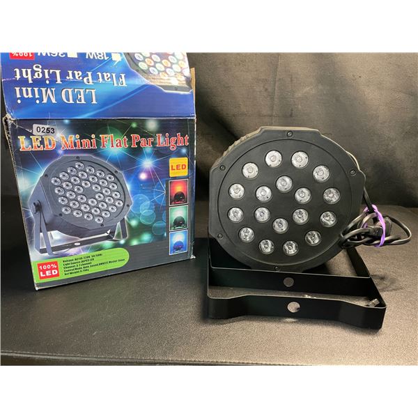 Lot of 1 LED Mini Flat Par Light/Party Light (Euro Plug)