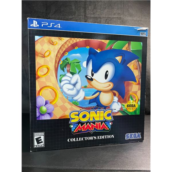 Lot of 1 PS4 Sonic Mania Collector's Edition (Great for Collectors!)