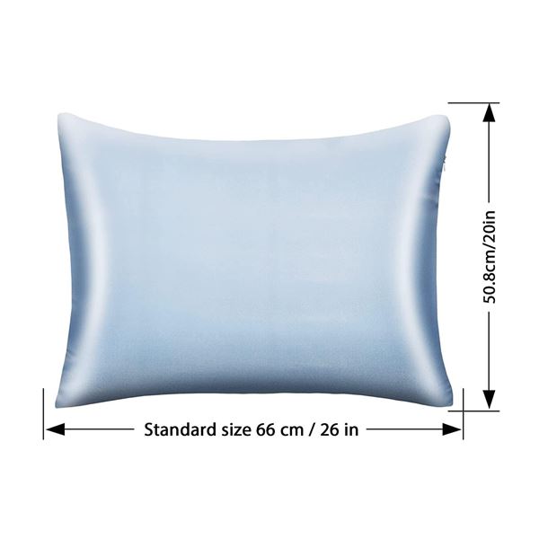 Lot of 4 Packs of Satin Pillowcases - Great for Skin/Hair - Blue - Brand New!