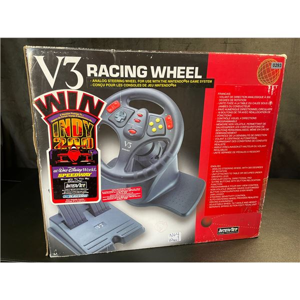 Lot of 1 V3 Racing Wheel for Nintendo 64 - Used