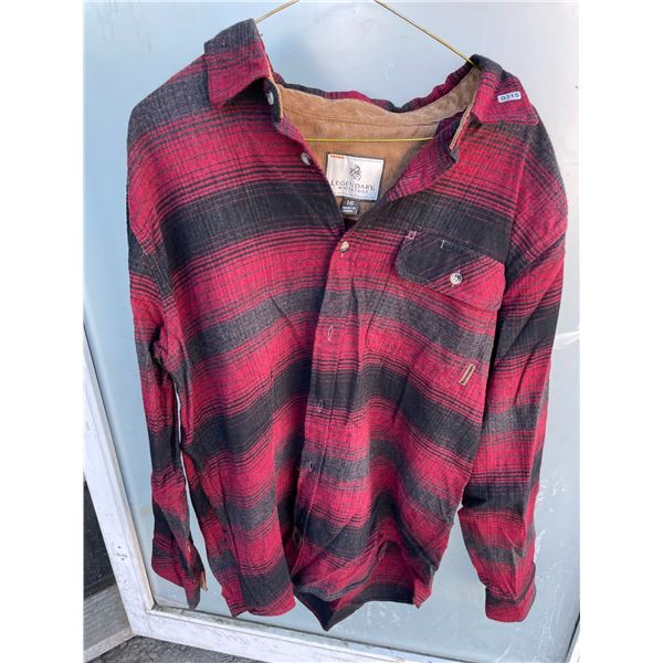 Lot of 1 Legendary Whitetails Flannel Shirt - Size Mens Large - New