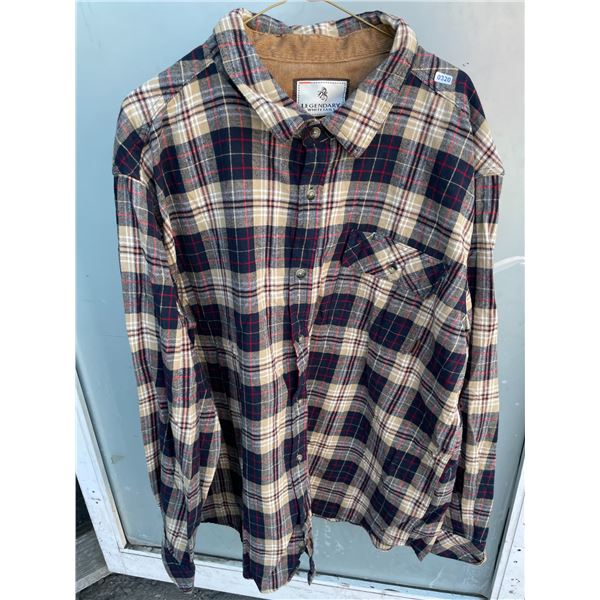 Lot of 1 Legendary Whitetails Flannel Shirt - Size Mens 2XL - New