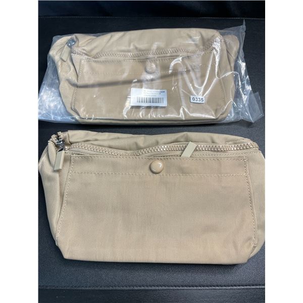 Lot of 2 Belt Bags/Waist Bags - Beige - Brand New!