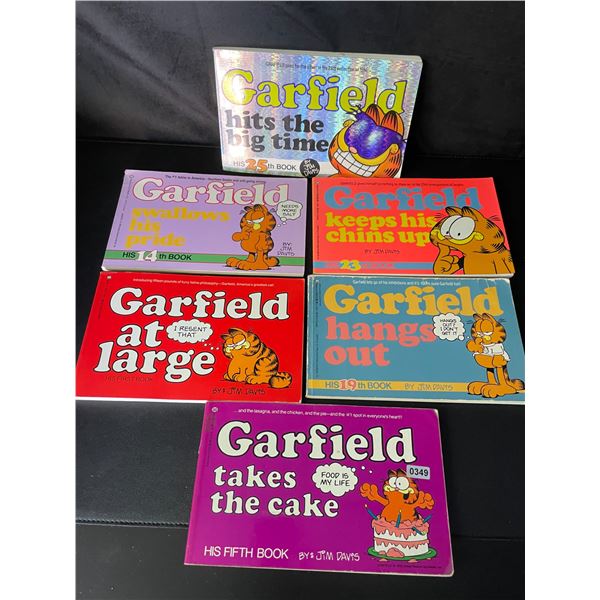 Lot of 6 Assorted Garfield Books