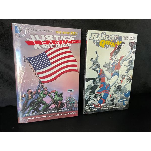 Lot of 2 DC Comics Books - Justice League America & Harley Quinn