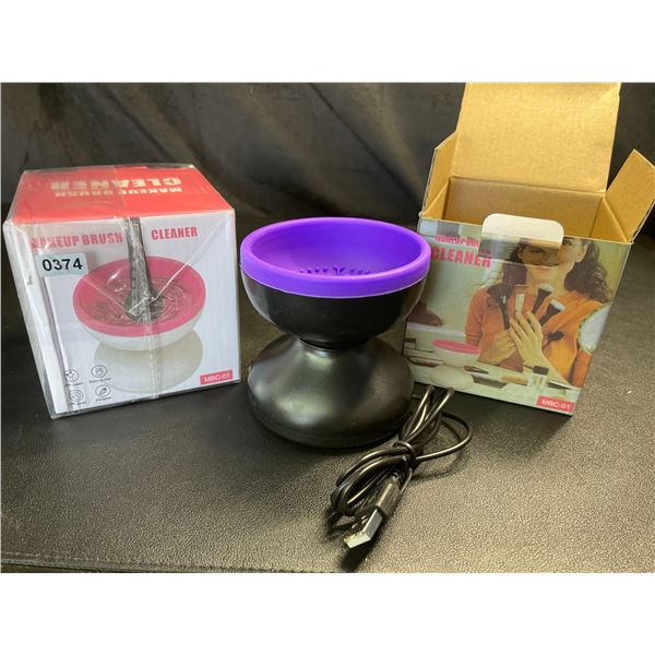 Lot of 2 Electric Makeup Brush Cleaner Devices - Brand New