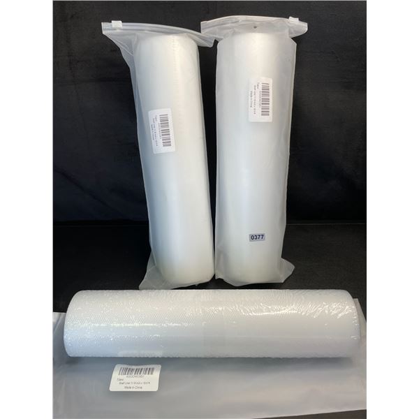 Lot of 3 Large Rolls of Shelf Liner/Drawer Liner - 11.8in x 19.6FT Length - New