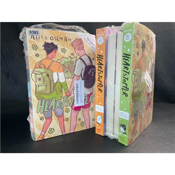 Lot of 2 "Heartstopper" 1-4 Series Book Sets (Netflix Series) - Brand New!
