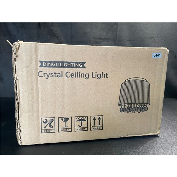 Lot of 1 Crystal Chandelier Ceiling Light - Brand New