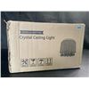 Image 1 : Lot of 1 Crystal Chandelier Ceiling Light - Brand New