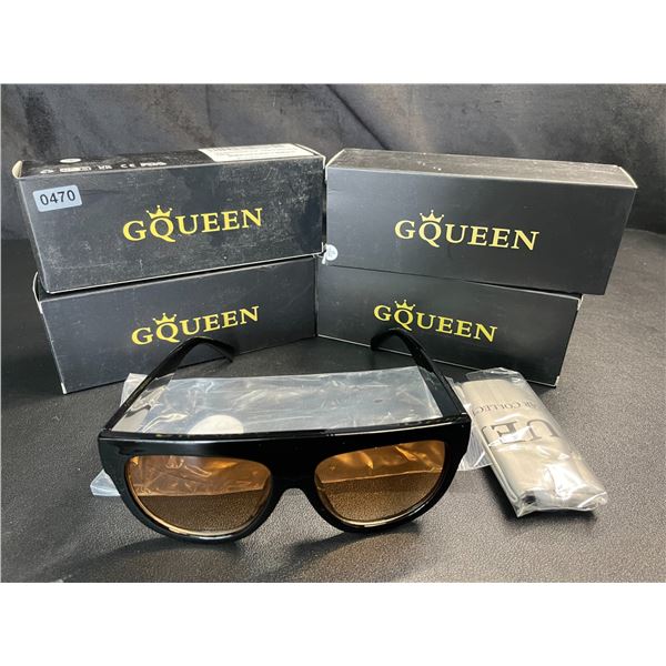 Lot of 4 Pairs of GQueen Polarized Sunglasses - Brand New
