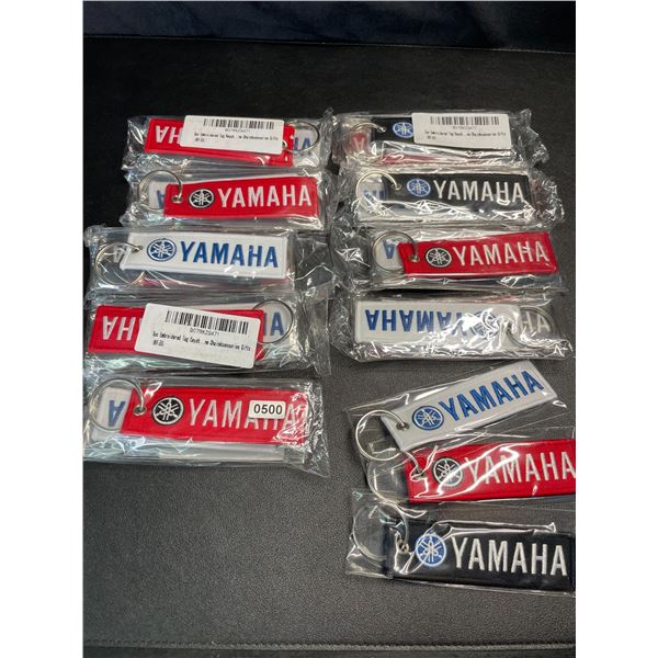 Lot of 10 Packs of Yamaha Keychains (3 Colors Per Pack) - Brand New!