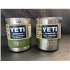 Image 1 : Lot of 2 YETI Rambler 10oz Lowball Mugs - New - Missing Magslider Piece *See Description