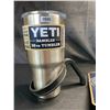 Image 2 : Lot of 1 YETI Rambler 30z Tumbler with Extra Straw Lid + Handle Attachment - New (See description)
