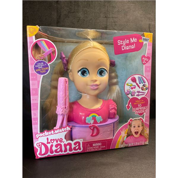 Lot of 1 Pocket Watch - Large Style-Me Diana Hairdressing Doll  - Brand New