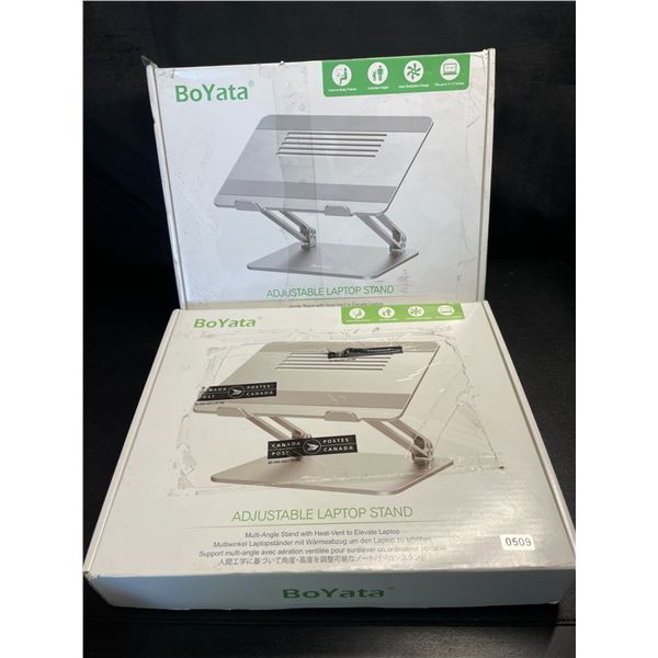 Lot of 2 BoYata Adjustable Laptop Stands