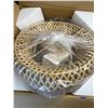Image 2 : Lot of 1 Bamboo Wicker Rattan Ceiling Lamp with Bulb -  Brand New