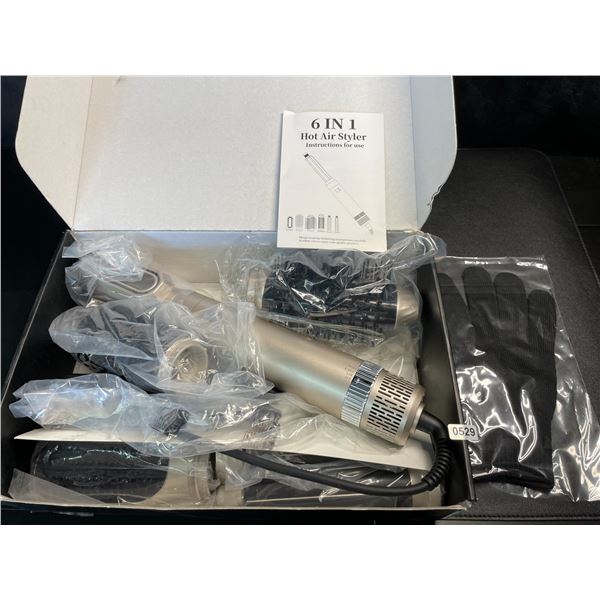 Lot of 1 6-In-1 Hot Air Styler Hair Tool Styling Set