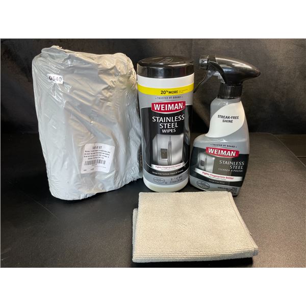 Lot of 2 Weiman 3PC Stainless Steel Cleaner Sets - Brand New!