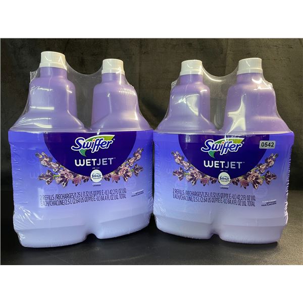 Lot of 2 Swiffer WetJet w/ Febreeze Multi-Purpose Floor Cleaner Refills - 1.25L - 2 Per Pack/4 Total