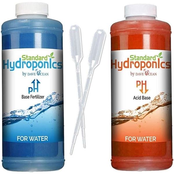 Lot of 2 Standard Hydroponics Soil pH Up and Down Kit - 10oz Liquid Nutrient Solutions for Plants