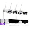 Image 1 : Lot of 1 Jooan Wireless Camera Security Surveillance System - 4 Cameras + NVR - Brand New!