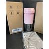 Image 2 : Lot of 2 Portable Juicers - Pink - 300ml - Rechargeable - Brand New