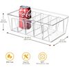 Image 2 : Lot of 1 Box of Clear Plastic Pantry Organization and Storage Bins w/ Dividers - 6PCS - New