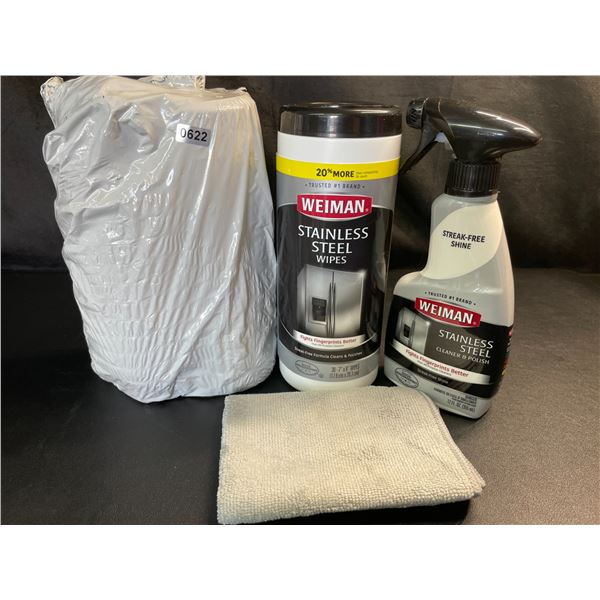 Lot of 2 Weiman 3PC Stainless Steel Cleaner Sets - Brand New!
