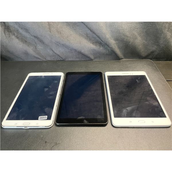 Lot of 3 Assorted Samsung Tablets - Used - For Parts/Repair