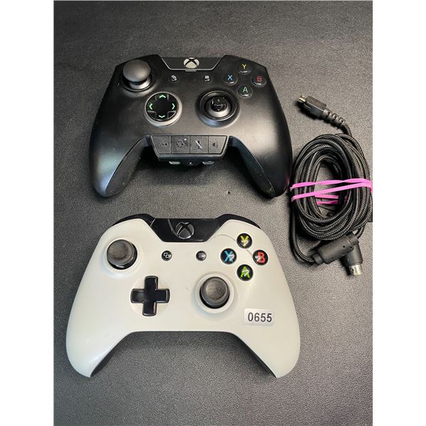 Lot of 2 Assorted Xbox Controllers - Used - (1x Razer Wolverine Ultimate + Other) (See Description)